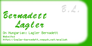 bernadett lagler business card